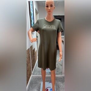 Calvin Klein Dark Olive Dress Size S